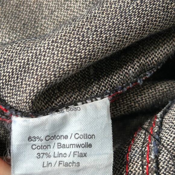 OHDD Save The Queen Blue Denim Jacket Dress Graphic Print Size 30 M - Picture 12 of 16